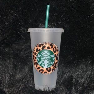 Leopard Cheetah Starbucks Cold Cup